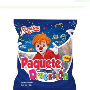 Paquetes diversión ricolino bolsa piñata