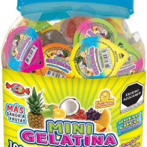 Gelatinas minifrutitas vitrolero