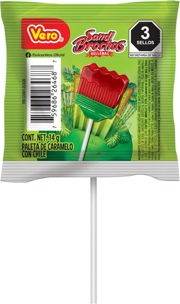 Sandibrochas paleta dulce con chile, vero - Image 3