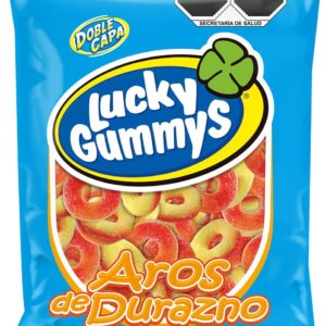 Lucky Gummys Aros de Durazno