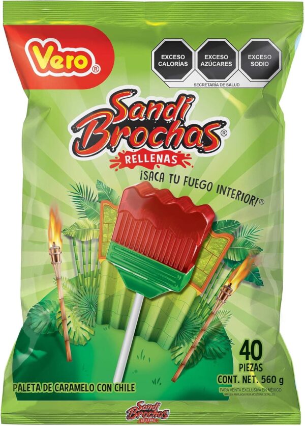 Sandibrochas paleta dulce con chile, vero