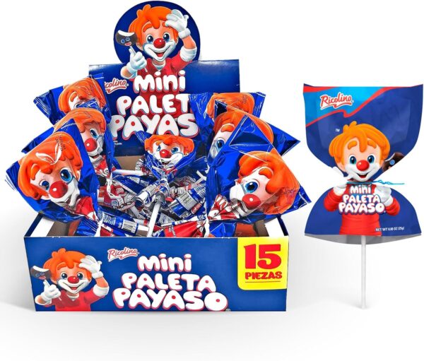 Paleta payaso caja ricolino