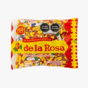Chicle de la rosa rojos y varios sabores 100 pz