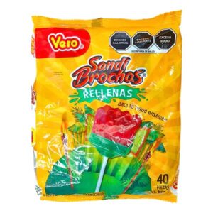 Sandibrochas paletas dulce con chile 40 pz